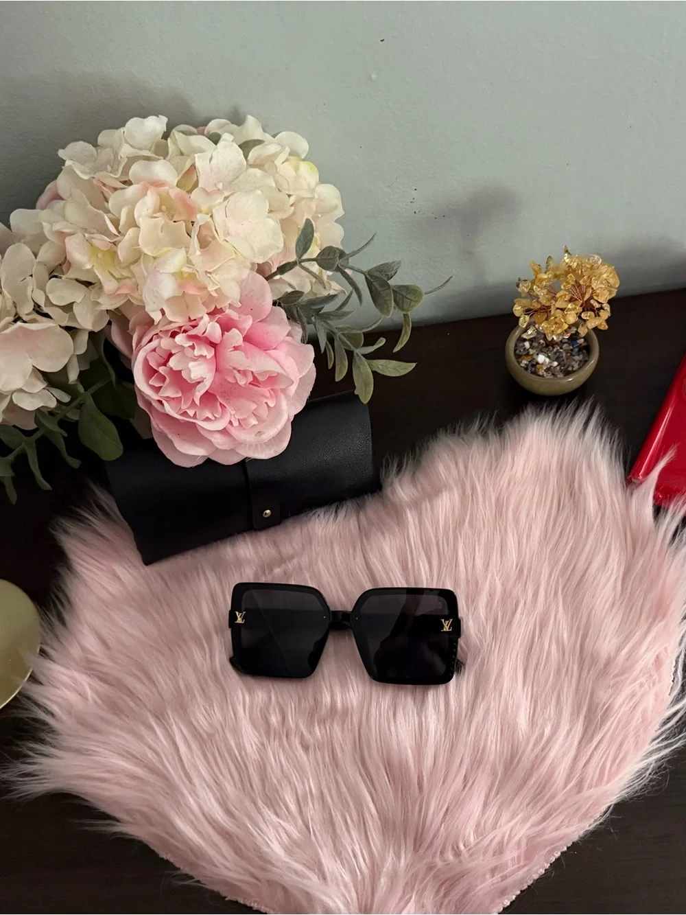 Black Square Oversized Sunglasses
